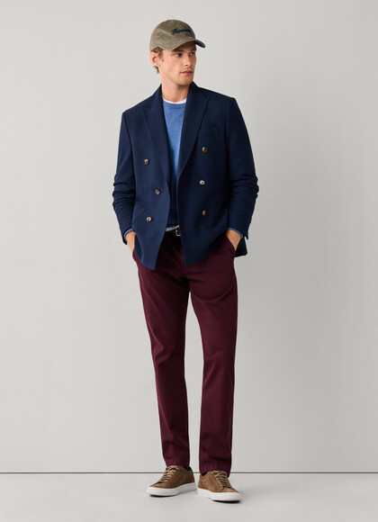 Regular Fit Garment Dyed Tricotine Chino