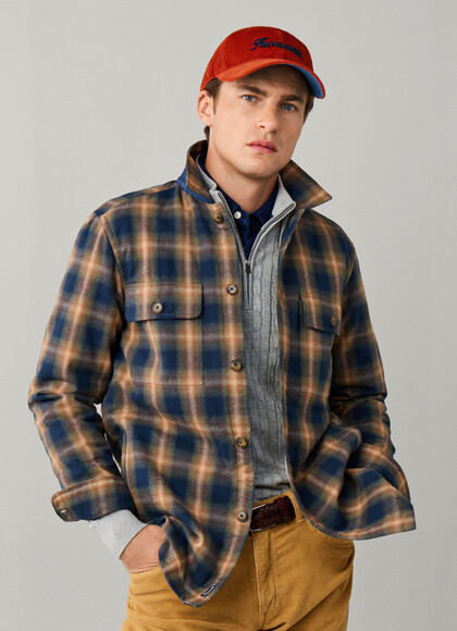Stretch Cotton Corduroy Overshirt