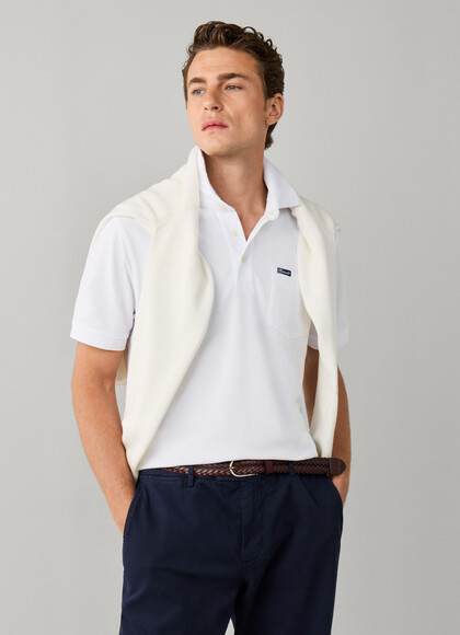Regular Fit Short Sleeve Pocket Pima Polo