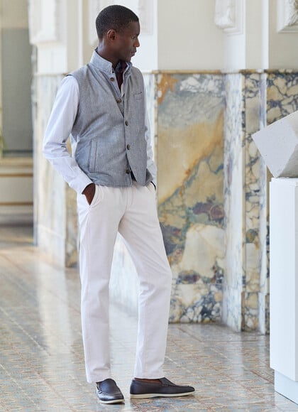 Regular Fit Stretch Garment Dyed Chino