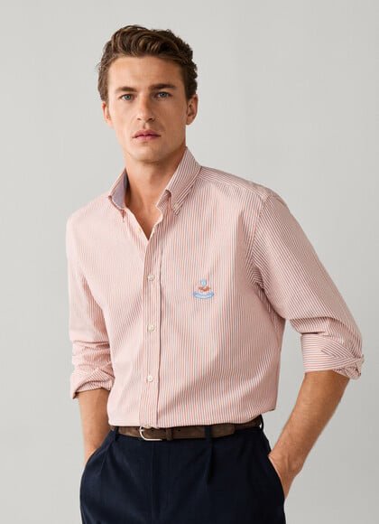 Regular Fit Bengal Stripe Pinpoint Shirt