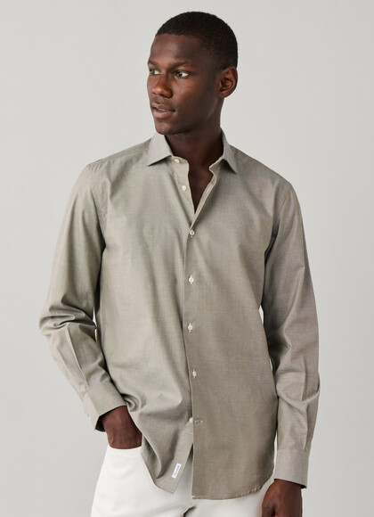 Regular Fit Stretch Pinpoint Shirt
