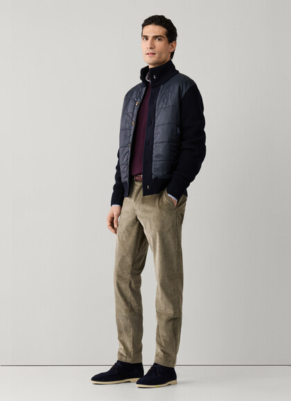 Regular Fit Stretch Cotton Corduroy Chino