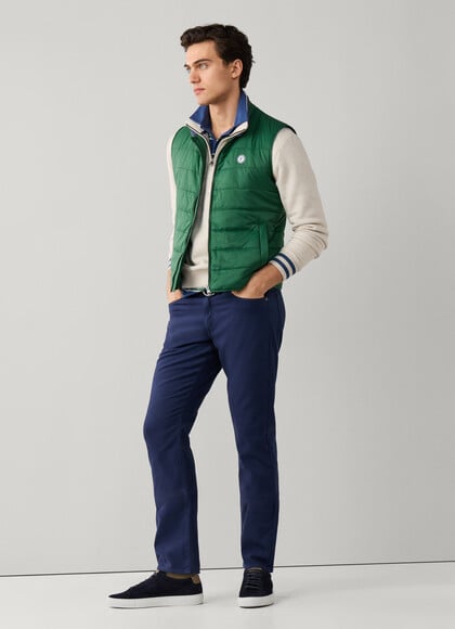 Regular Fit Stretch Garment Dyed Trouser
