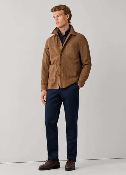 Regular Fit Stretch Gabardine Trouser