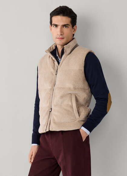 Padded Corduroy Gilet