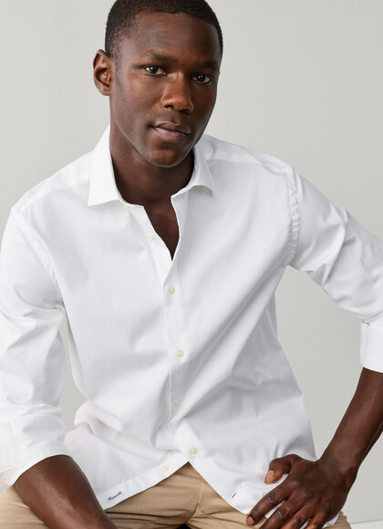 Regular Fit Stretch Pinpoint Shirt