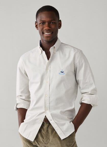 Regular Fit Bengal Stripe Pinpoint Shirt