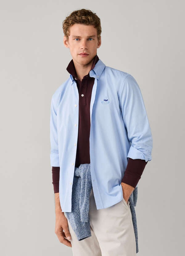 Regular Fit Logo Oxford Shirt
