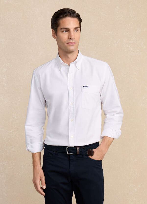 Regular Fit Washed Oxford Shirt