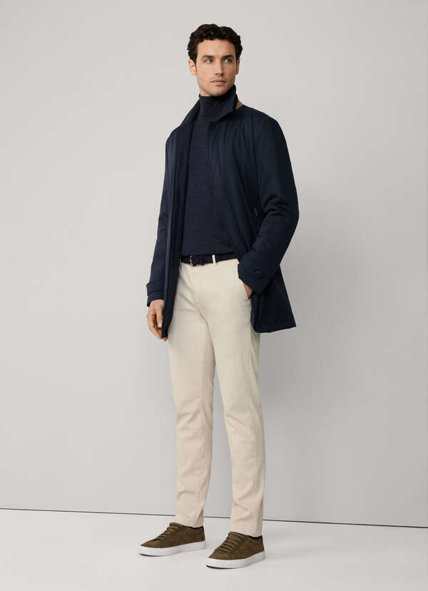 Regular Fit Stretch Micro-Texture Chino