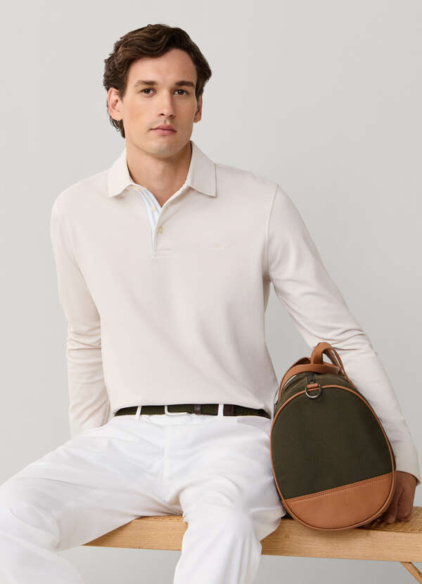 Regular Fit Long Sleeve Pique Polo