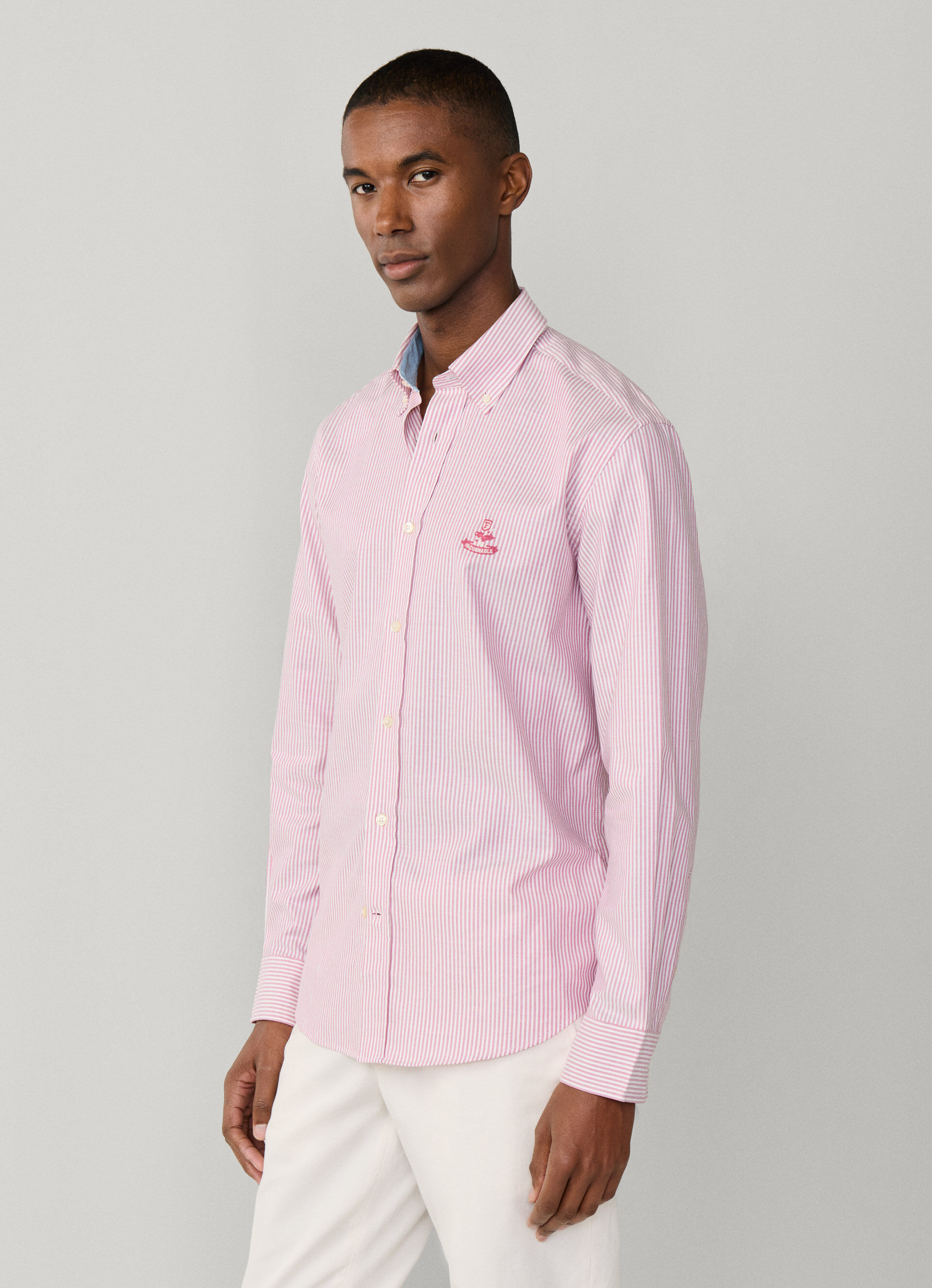 Regular Fit Bengal Striped Oxford Shirt| Façonnable