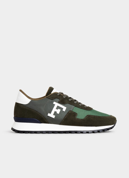 Suede Mono-colour Runner Sneaker