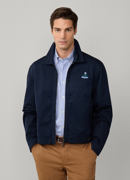 Garment Dyed Logo Blouson Jacket