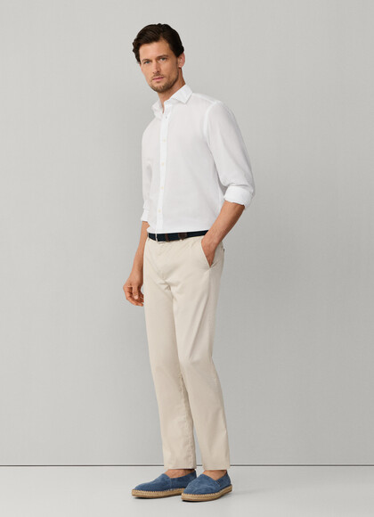 Regular Fit Cotton Drawcord Trousers