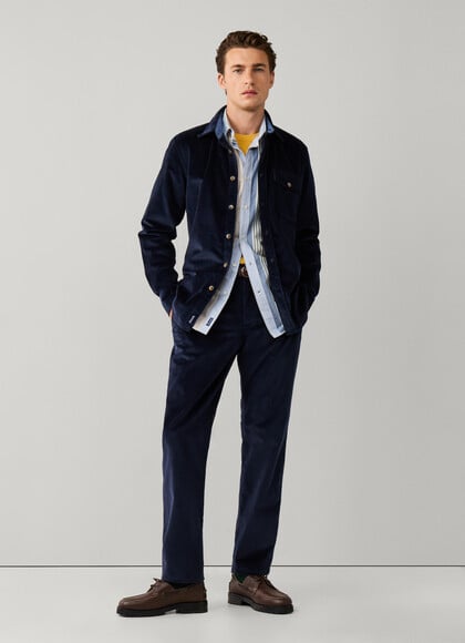Regular Fit Stretch Cotton Corduroy Chino