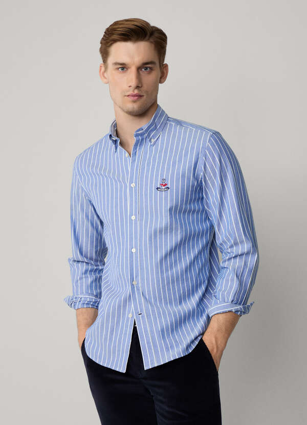 Regular Fit Stripe Oxford Shirt Regular Fit Stripe Oxford Shirt
