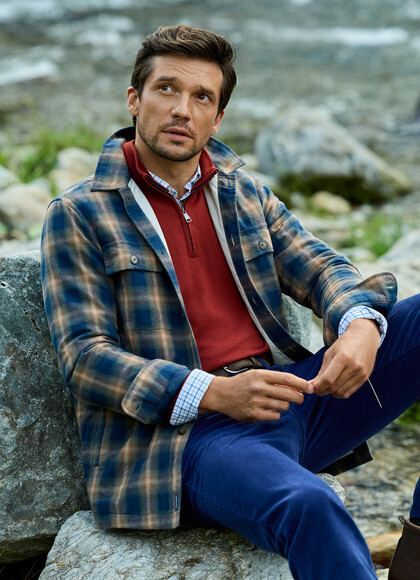 Stretch Cotton Corduroy Overshirt