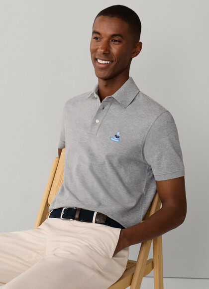 Regular Fit Short Sleeve Logo Pima Polo