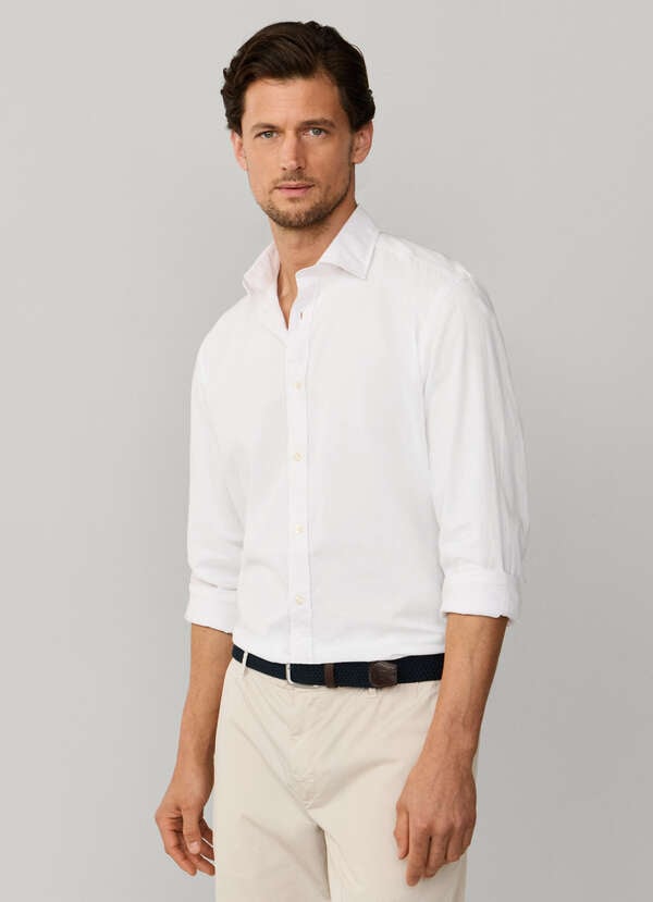 Regular Fit Solid Voile Shirt