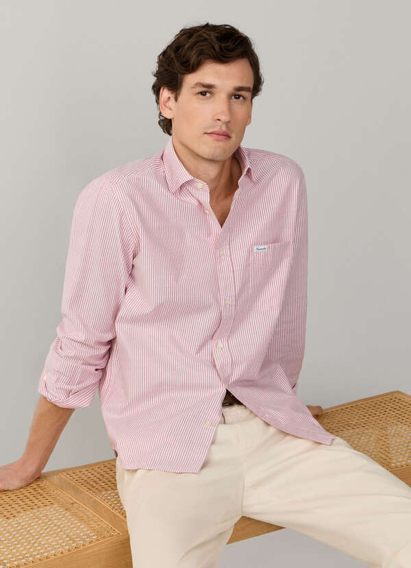 Regular Fit Bengal Stripe Pinpoint Shirt