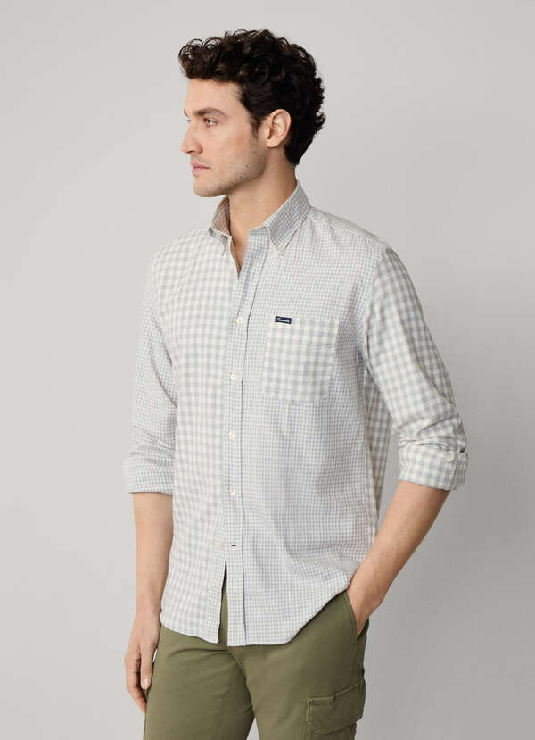 Regular Fit Multi Check Flannel Shirt