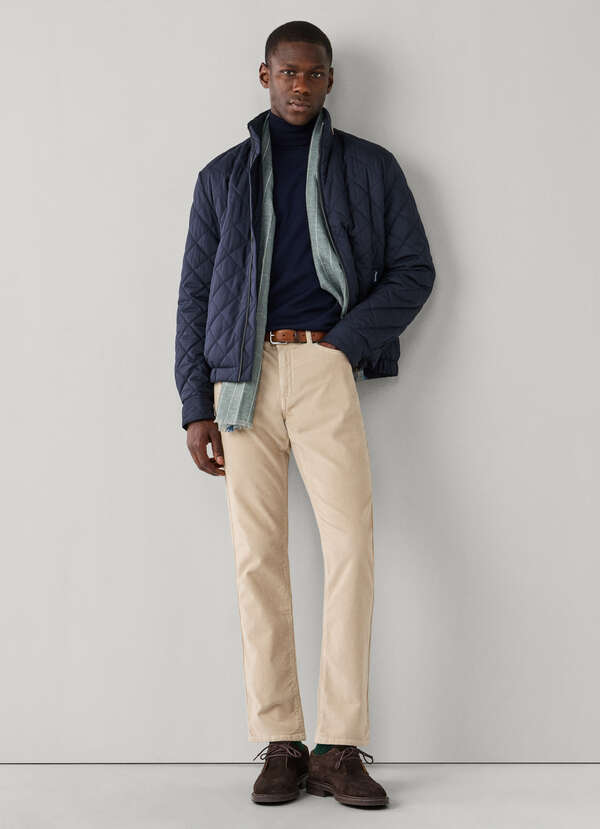 Regular Fit Garment Dyed Corduroy Trousers Regular Fit Garment Dyed Corduroy Trousers