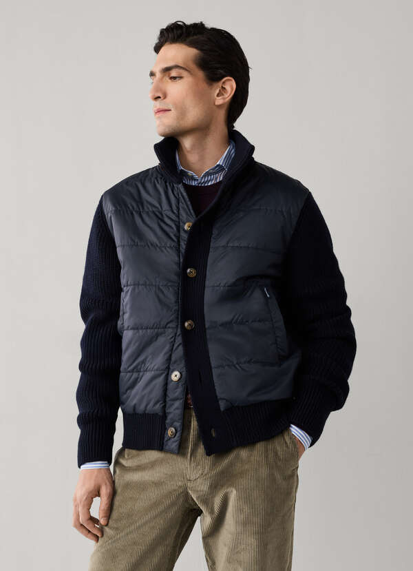 Wool Hybrid Puffer Blouson