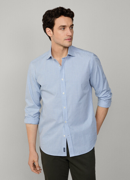 Regular Fit Gingham Poplin Shirt