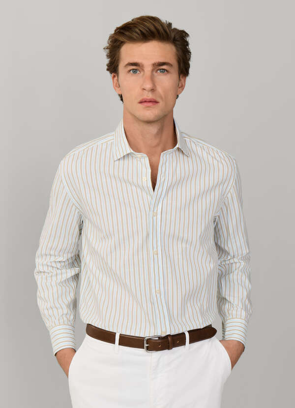 Regular Fit Striped Textured Shirt Regular Fit Striped Textured Shirt