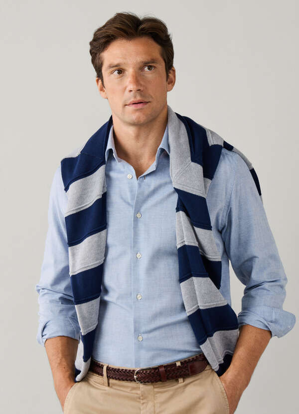 Regular Fit Herringbone Flannel Shirt Regular Fit Herringbone Flannel Shirt