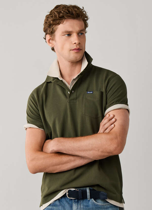Regular Fit Short Sleeve Pocket Pima Polo