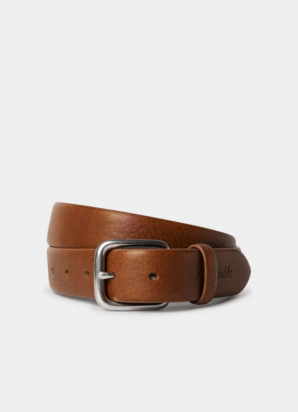 Grained Leather Belt Grained Leather Belt