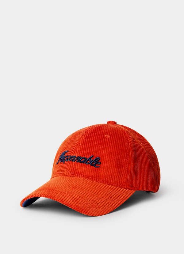 Corduroy Italic Embroidery Cap Corduroy Italic Embroidery Cap