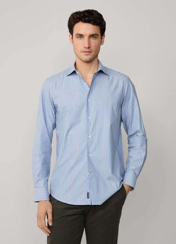 Regular Fit Shadow Stripe Melange Shirt