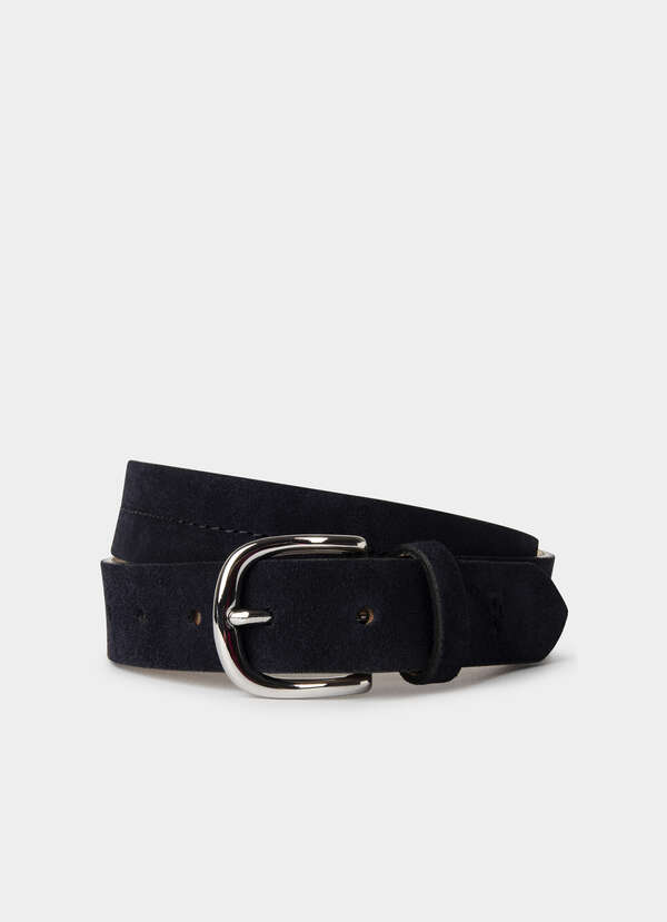 Suede Stitch Detail Belt