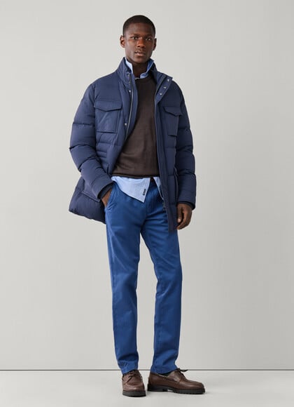 Regular Fit Stretch Garment Dyed Chino