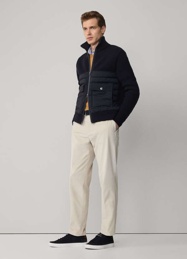 Regular Fit Drawstring Corduroy Trousers