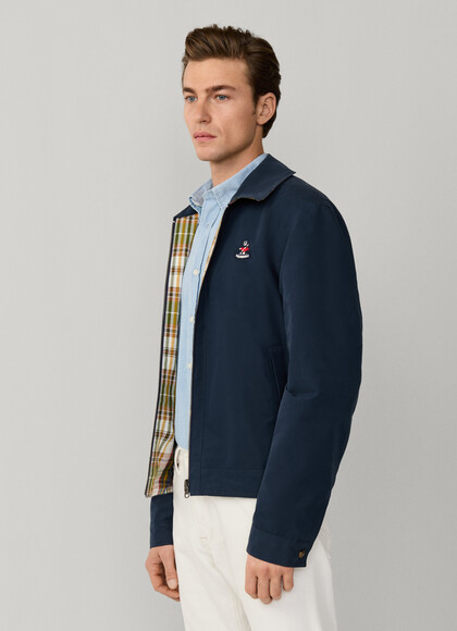 Reversible Poplin Blouson Jacket