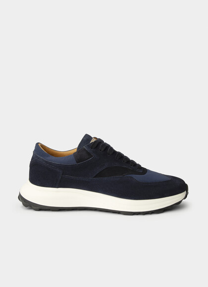 Suede-Panelled Runner Trainers
