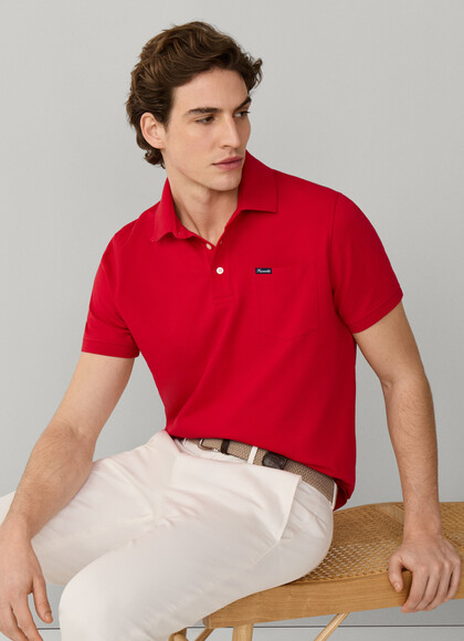 Regular Fit Short Sleeve Pocket Pima Polo
