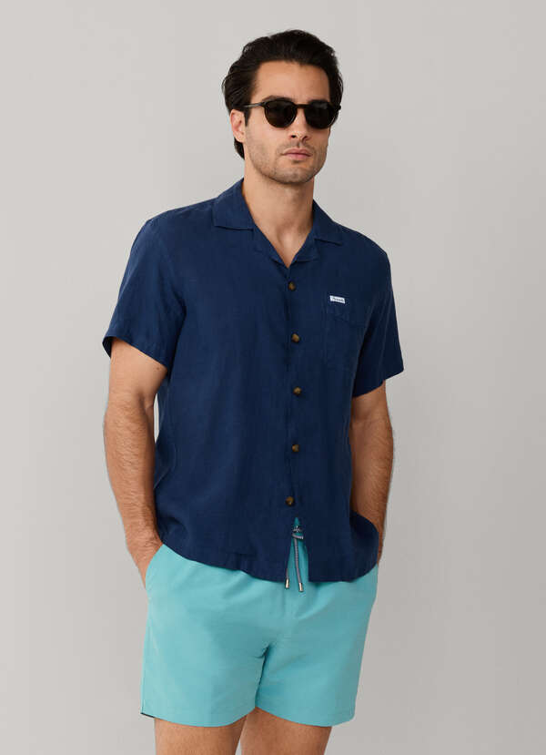 Solid Bird Logo Swim Shorts