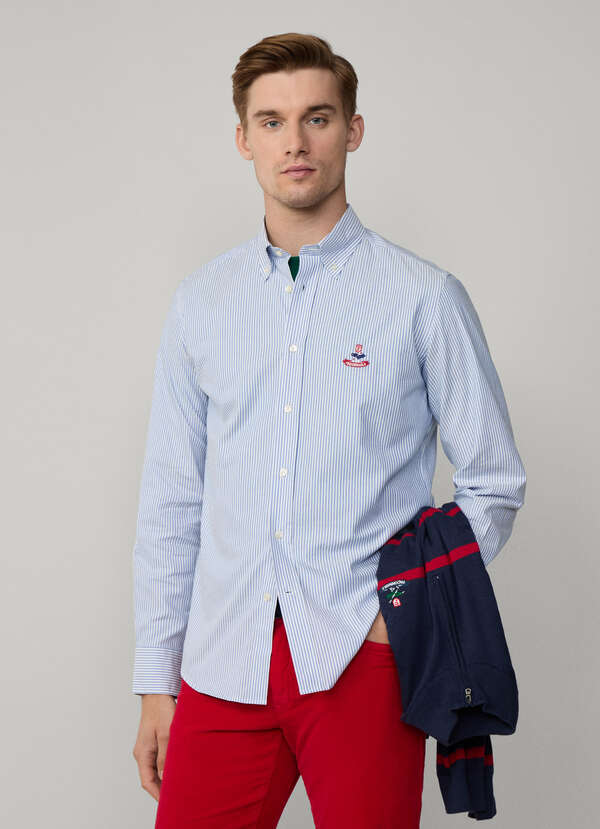 Regular Fit Bengal Stripe Pinpoint Shirt Regular Fit Bengal Stripe Pinpoint Shirt