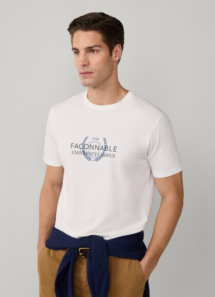 Regular Fit University Print T-Shirt