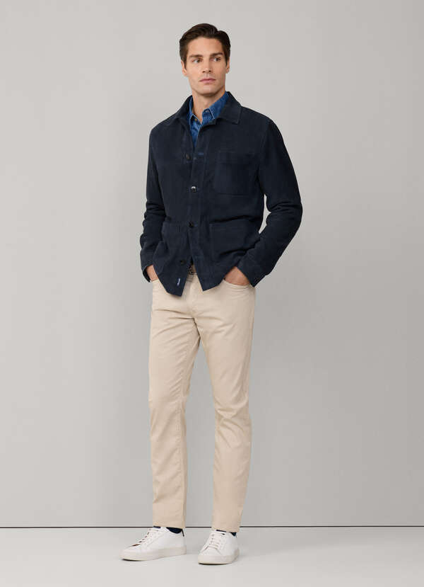 Regular Fit Garment Dyed Gabardine Trousers