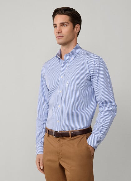 Regular Fit Bengal Stripe Poplin Shirt
