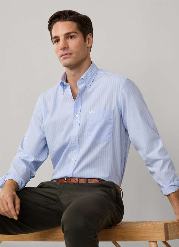 Regular Fit Regimental Striped Shirt