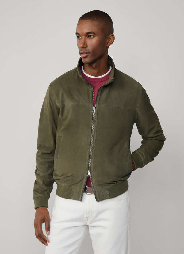 Lightweight Suede Blouson Jacket Lightweight Suede Blouson Jacket