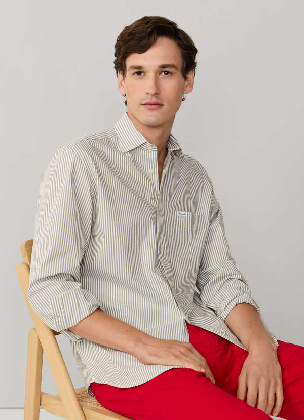 Regular Fit Bengal Stripe Pinpoint Shirt